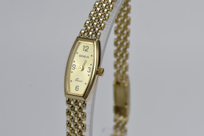 14k złote żółte zegarek dla kobiet Geneve lw064y