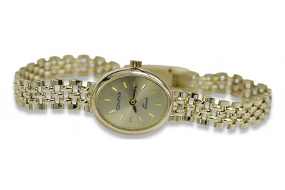 14k żółte złoto Włoski zegarek damski Geneve lw017y