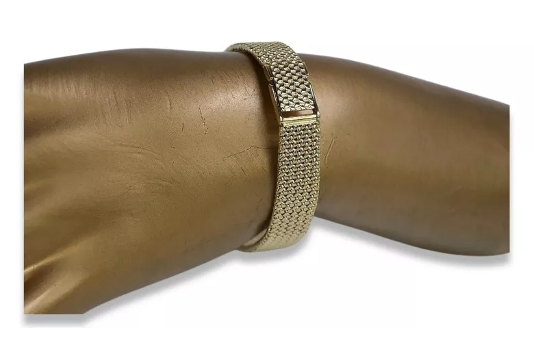 Yellow rose gold watch bracelet ★ russiangold.com ★ Gold 585 333 Low price