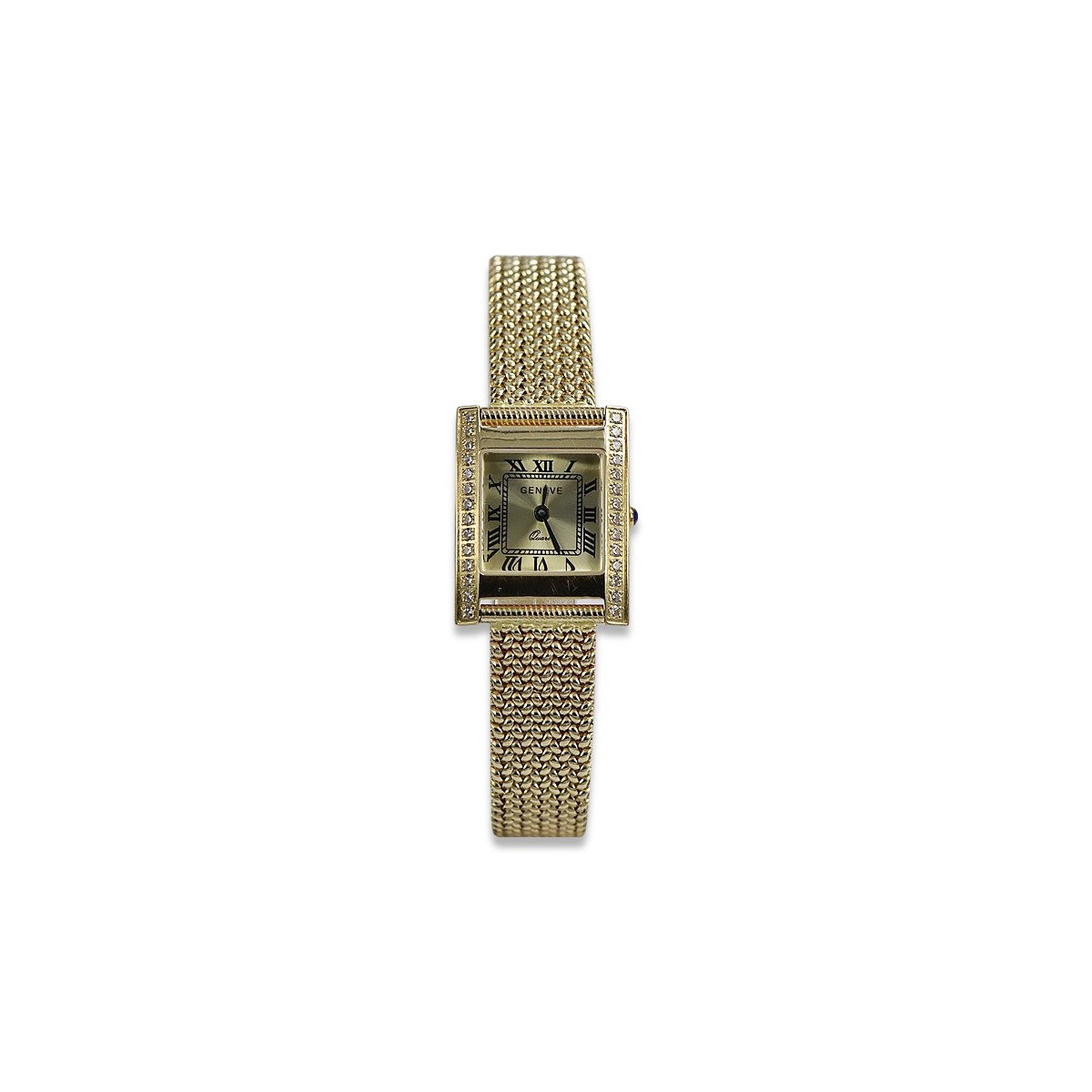 Reloj de oro para hombre Geneve ★ zlotychlopak.pl ★ Pureza de oro 585 333 Precio bajo!