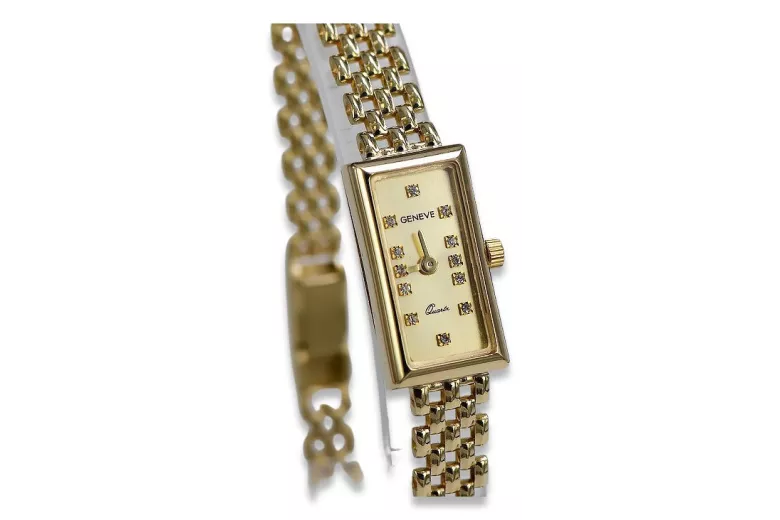 Reloj ★ de oro para damas zlotychlopak.pl Pureza de oro 585 333 ¡★ Precio bajo!