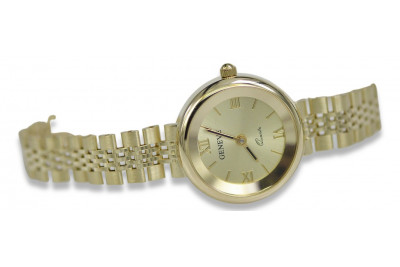 Montre dame Geneve en or jaune 14 carats lw068y