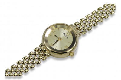 14K жълто злато, Злато Lady Geneve часовник lw069y