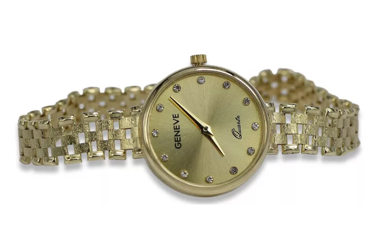 Gold ladies watch ★ zlotychlopak.pl ★ Gold purity 585 333 Low price!