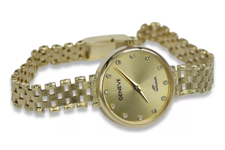 Gold ladies watch ★ zlotychlopak.pl ★ Gold purity 585 333 Low price!