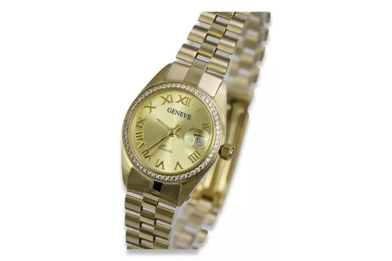 Montre ★ dame en or zlotychlopak.pl ★ Pureté d’or 585 333 Prix bas!