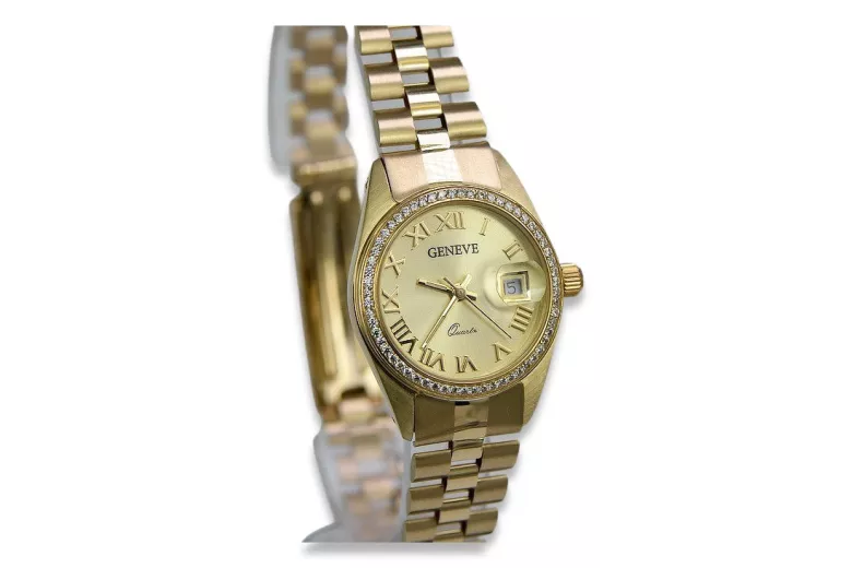 Gold ladies watch ★ zlotychlopak.pl ★ Gold purity 585 333 Low price!