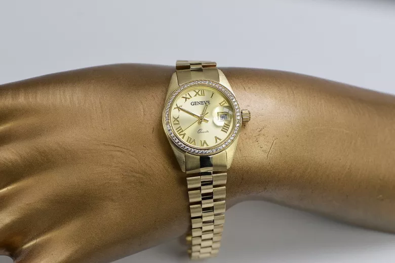 Montre ★ dame en or zlotychlopak.pl ★ Pureté d’or 585 333 Prix bas!