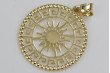 Pendentif soleil en or jaune 14 carats magnifique cpn040y