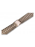 Pulsera de reloj de hombre en oro rosa de 14 quilates mbw009r