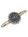 14k żółte złoto Lady Watch Geneve lw053y