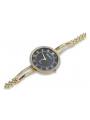 Italian 14K Yellow Gold Lady Watch Geneve lw053y