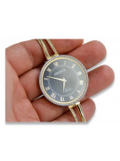 Italian 14K Yellow Gold Lady Watch Geneve lw053y