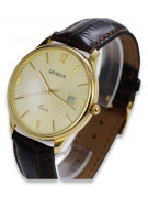 14 Karat Gelbgold Herren Geneve Uhr mw017ydy