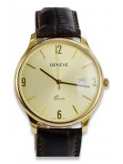 Reloj de oro para hombre Geneve ★ zlotychlopak.pl ★ Pureza de oro 585 333 Precio bajo!