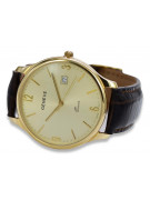 Gold men's watch Geneve ★ zlotychlopak.pl ★ Gold purity 585 333 Low Price!