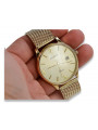 Gold men's watch Geneve ★ zlotychlopak.pl ★ Gold purity 585 333 Low Price!