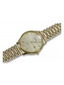 Gold men's watch Geneve ★ zlotychlopak.pl ★ Gold purity 585 333 Low Price!