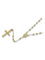 Italian 14K Yellow Gold Rosary Chain rcc004y