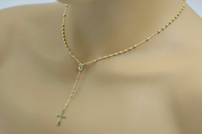 Italian 14K Yellow Gold Rosary Chain rcc004y