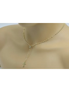 Italian 14K Yellow Gold Rosary Chain rcc004y