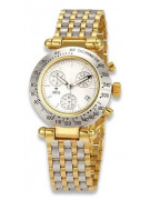 Reloj de hombre de oro amarillo de 14 quilates Geneve mw068y