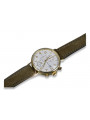 Montre Homme Geneve en Or Jaune 14 carats mw053y