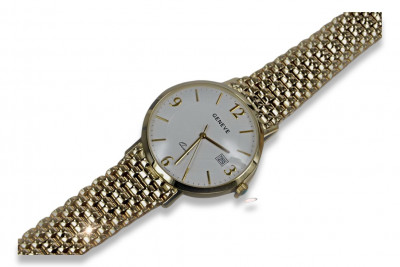 Italienische Gelbgold Herrenuhr - 14 Karat Gelbgold mw063y