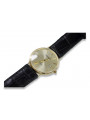 Gold men's watch Geneve ★ zlotychlopak.pl ★ Gold purity 585 333 Low Price!