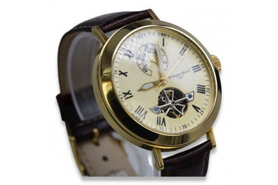 Italian 14K Yellow Gold Men's Watch mw065y