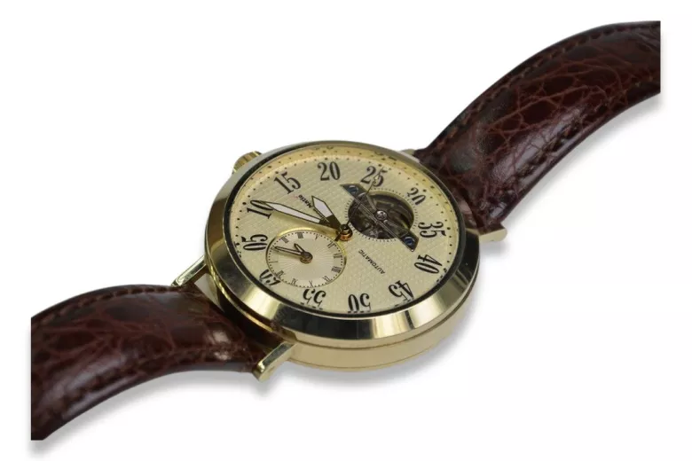 Reloj de hombre en oro amarillo de 14 quilates mw065y