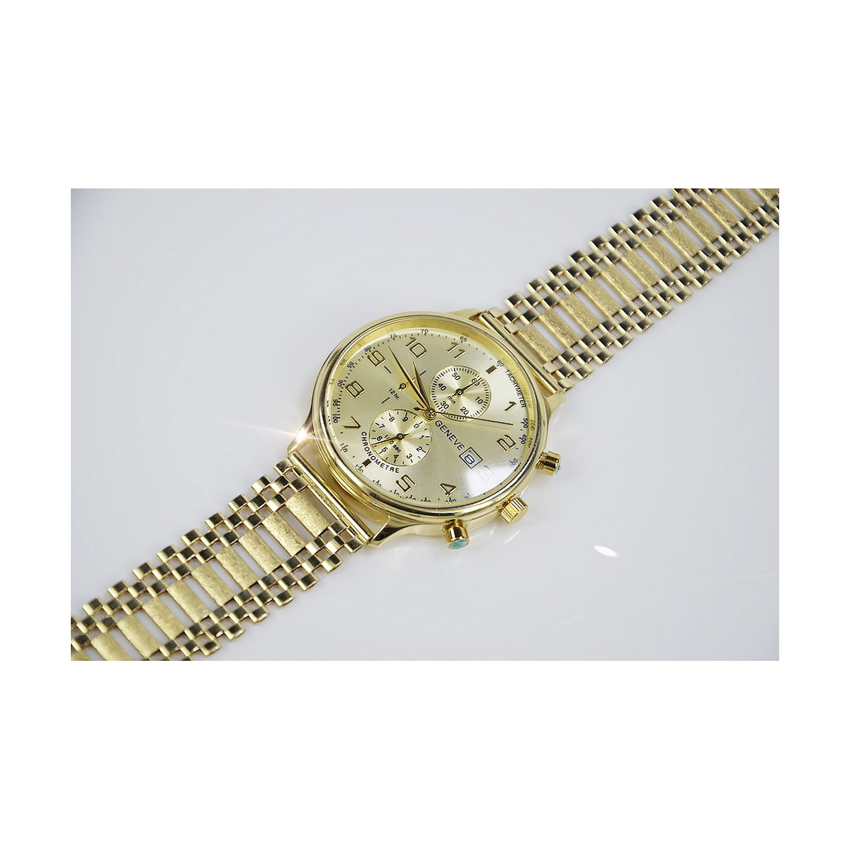 Reloj de hombre Geneve en oro amarillo 14k 585 mw005y&mbw010y