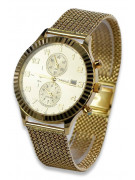 Italienische Gelb 14k 585 Gold Herrenuhr Genf - Luxus Stilvolles Accessoire mw007y&mbw014y