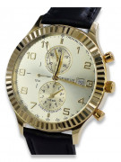 Reloj de oro para hombre Geneve ★ zlotychlopak.pl ★ Pureza de oro 585 333 Precio bajo!