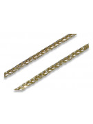 Lanț 14K Aur Alb Galben Spiga, 1,25 mm, 42 cm, 45 cm, 1 mm, 50 c cc035yw