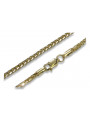 Italienischer 14K Gelb- & Weißgold Spiga Kette, 42cm & 45cm, 1,25mm & 1mm, 50c cc035yw