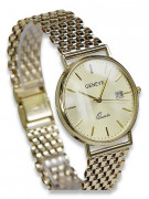 Gold men's watch Geneve ★ zlotychlopak.pl ★ Gold purity 585 333 Low Price!