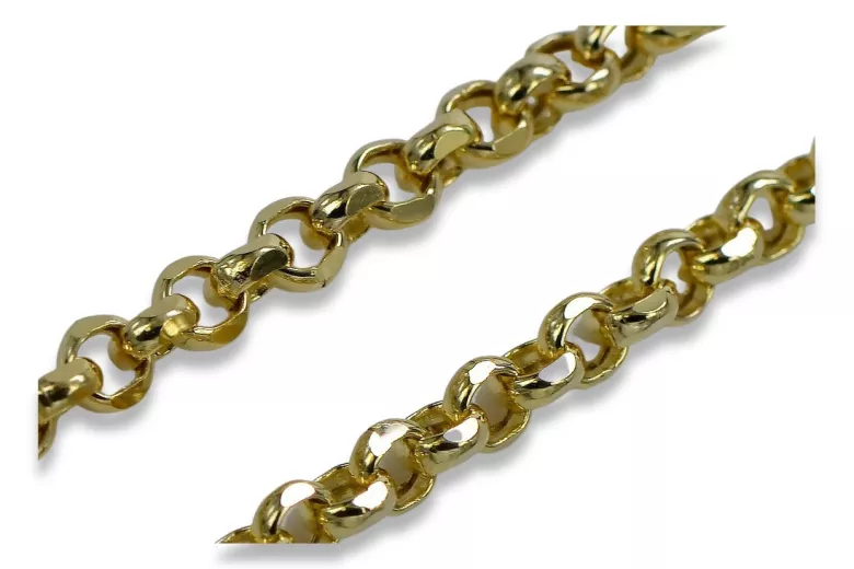 Yellow rose gold chain ★ russiangold.com ★ Gold 585 333 Low price