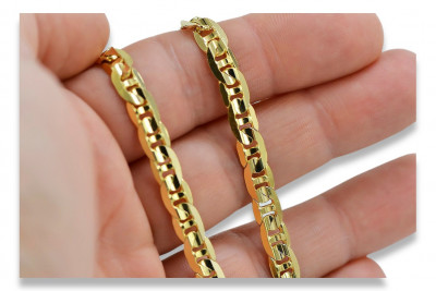 Chaîne ★ en or rose jaune russiangold.com ★ Or 585 333 Prix bas