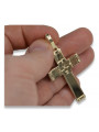 Golden Catholic Cross ★ russiangold.com ★ Gold 585 333 Low price