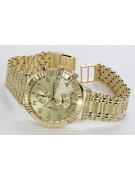 Gold men's watch Geneve ★ zlotychlopak.pl ★ Gold purity 585 333 Low Price!