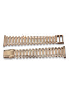 14 Karat Roségold, Einstellbare Armbanduhr mit Vintage-Rosenquarz mbw002r