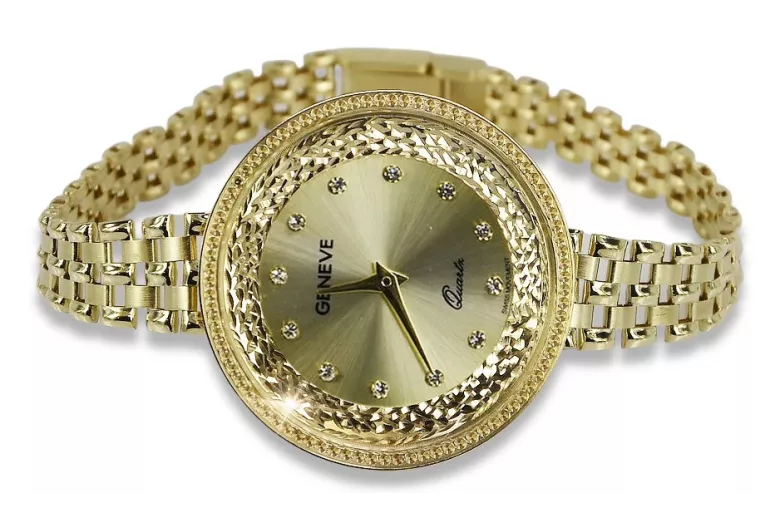 Reloj ★ de oro para damas zlotychlopak.pl Pureza de oro 585 333 ¡★ Precio bajo!