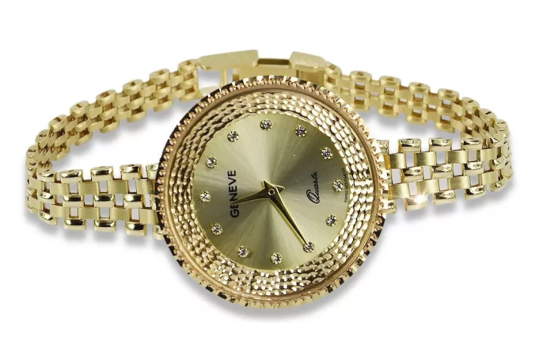 Reloj ★ de oro para damas zlotychlopak.pl Pureza de oro 585 333 ¡★ Precio bajo!