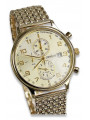 Montre pour homme en or jaune 14k 585 Genève mw005ydy&mbw013y