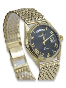 Gold men's watch Geneve ★ zlotychlopak.pl ★ Gold purity 585 333 Low Price!