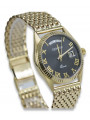 Reloj de oro para hombre Geneve ★ zlotychlopak.pl ★ Pureza de oro 585 333 Precio bajo!