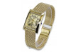 Reloj de pulsera en oro amarillo de 14k para hombre, Ginebra mw009y&mbw014y