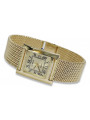 Gold men's watch Geneve ★ zlotychlopak.pl ★ Gold purity 585 333 Low Price!