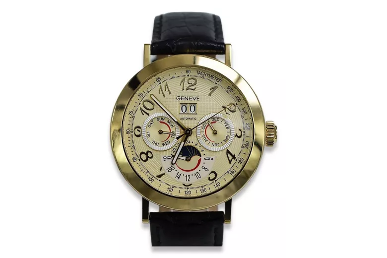 Reloj de hombre de oro amarillo de 14 quilates mw064y